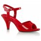 červené dámské sandálky Belle-309-r - Velikost 36