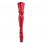 červené dámské latexové kozačky nad kolena Adore-3063-r - Velikost 40