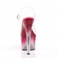 dámské růžové vysoké sandálky s kamínky Stardust-708t-cpnc - Velikost 40