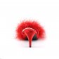 červené dámské erotické pantoflíčky Amour-03-rsat - Velikost 46