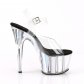 vysoké dámské sandály se stříbrnými hologramy Adore-708hgi-cs - Velikost 36