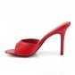 červené dámské pantoflíčky Classique-01-rpu - Velikost 46