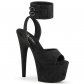 vysoké černé dámské sandále Adore-791fs-bfs - Velikost 39