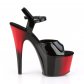 černo-červené sandále na platformě Adore-709br-brb - Velikost 38