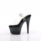 vysoké dámské černé sandály s glitry Adore-708ss-cbg - Velikost 39