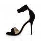 černé dámské sandálky Amuse-10-bvel - Velikost 35