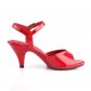 červené dámské sandálky Belle-309-r - Velikost 38