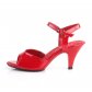červené dámské sandálky Belle-309-r - Velikost 40