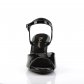 černé dámské páskové sandálky Belle-309-b - Velikost 43