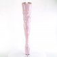 luxusní dámské růžové kozačky Pleaser Delight-3027-bpwbp - Velikost 40