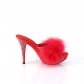 dámské červené erotické pantofle s kamínky Elegant-401f-rpu - Velikost 35