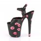 extra vysoké dámské sandále s potisky Flamingo-809kisses-bpu - Velikost 40