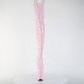 extra vysoké růžové kozačky nad kolena Flamingo-3850-bp - Velikost 38