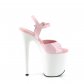 dámské růžovo-bílé vysoké boty na platformě Flamingo-809-bpw - Velikost 42