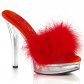 dámské červené erotické pantofle Majesty-501-8-rpuc - Velikost 37
