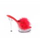 dámské červené erotické pantofle Majesty-501-8-rpuc - Velikost 38