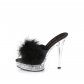 dámské černé erotické pantofle Majesty-501-8-bpuc - Velikost 37