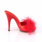 červené erotické pantofle s labutěnkou Poise-501f-rsa - Velikost 37