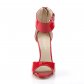 červené sandálky na jehlovém podpatku Sexy-19-r - Velikost 39