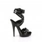 dámské černé sandálky se zipy Sultry-619-b - Velikost 40