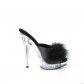 dámské černé erotické pantofle Sultry-601f-bpu - Velikost 35