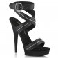 dámské černé sandálky se zipy Sultry-619-bpu - Velikost 40