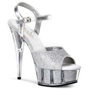 boty se stříbrnými glitry Delight-609-5g-s