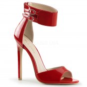 červené sandálky na jehlovém podpatku Sexy-19-r