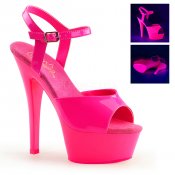 růžové UV dámské sandálky Kiss-209uv-nhpnk