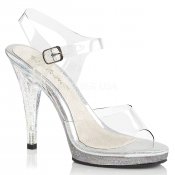 stříbrné dámské páskové sandálky Flair-408mg-c