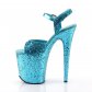 modré boty na extra vysoké platformě s glitry Flamingo-810lg-aqg - Velikost 36