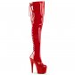 červené dámské latexové kozačky nad kolena Adore-3063-r - Velikost 39