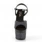 černé vysoké dámské sandály s glitry Adore-709-2g-bg - Velikost 38
