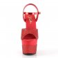 vysoké dámské červené sandály s glitry Adore-709-2g-rg - Velikost 38
