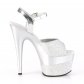 stříbrné vysoké dámské sandály s glitry Adore-709-2g-sg - Velikost 37
