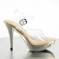zlaté sandálky s kamínky Elegant-408-cgch - Velikost 38