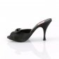 černé dámské pantoflíčky s mašličkou Monroe-08-bpu - Velikost 39