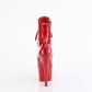dámské červené kotníkové kozačky s glitry Adore-1020gp-ryrg - Velikost 36