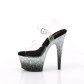 vysoké dámské stříbrné sandály s glitry Adore-708ss-cbsg - Velikost 39