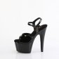 černé vysoké dámské sandály s glitry Adore-709gp-bg - Velikost 44