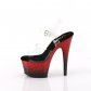 vysoké dámské červené sandály s glitry Adore-708ss-cbrg - Velikost 35