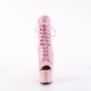 dámské růžové kotníkové kozačky Pleaser Adore-1021-bppu - Velikost 43