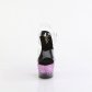 vysoké dámské fialové sandály s glitry Adore-708ss-cbppg - Velikost 42