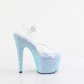 dámské modré sandály s glitry na vysoké platformě Adore-708lg-cbbg - Velikost 41
