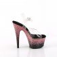 vysoké dámské růžové sandály s glitry Adore-708ss-cbpg - Velikost 35
