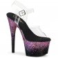 vysoké dámské fialové sandály s glitry Adore-708ss-cbppg - Velikost 39