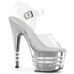 vysoké dámské stříbrné sandály Adore-708chln-csch - Velikost 36