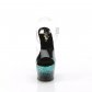 vysoké dámské tyrkysové sandály s glitry Adore-708ss-cbturg - Velikost 39