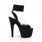 vysoké černé dámské sandále Adore-791fs-bfs - Velikost 40