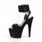 vysoké černé dámské sandále Adore-791fs-bfs - Velikost 37